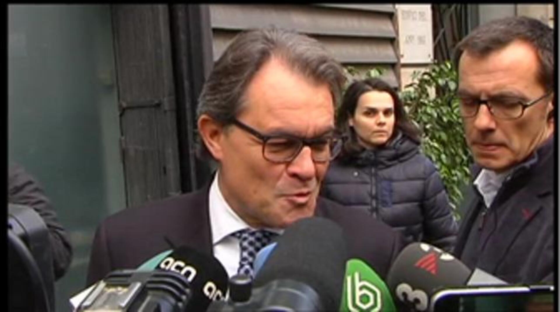 Artur Mas en la sede de CDC