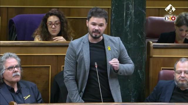 Rufián dice que Borrell es &quot;el ministro más indigno de la democracia&quot;