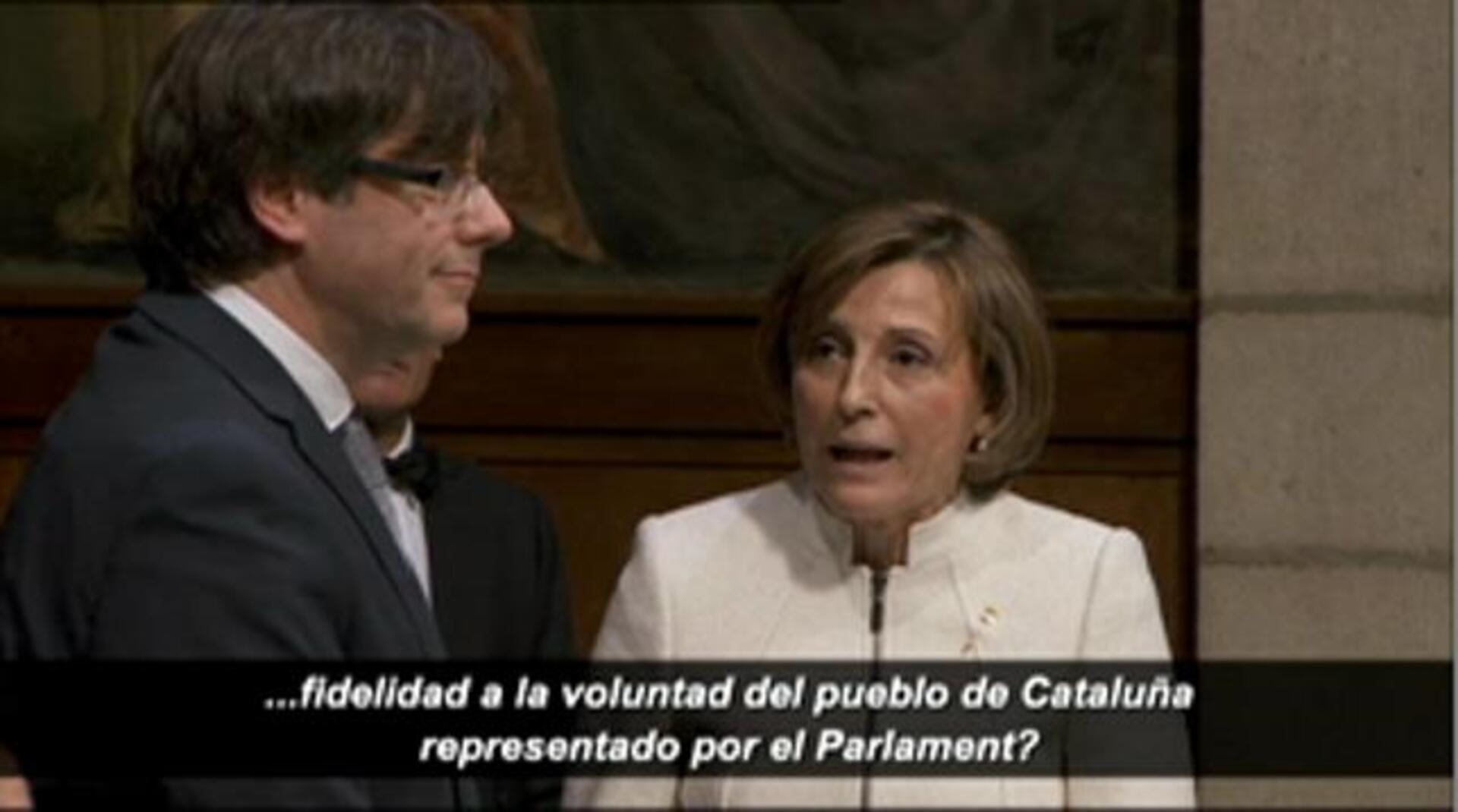 El nuevo presidente catalán, Carles Puigdemont