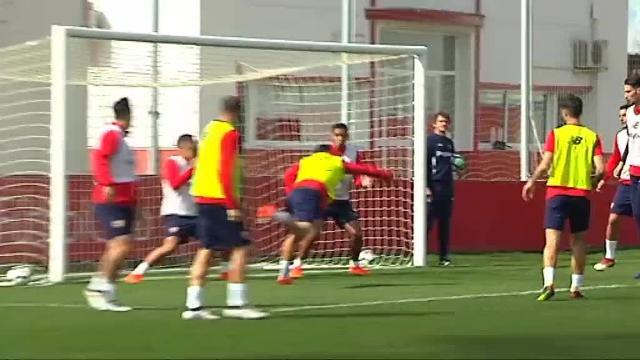 El Sevilla prepara su próximo encuentro contra el Barcelona