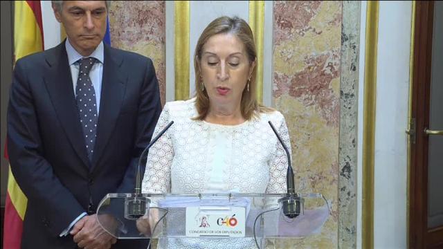 Ana Pastor: &quot;Pedimos que se haga efectiva la suspensión que exige la ley, lo demás supondría incumplir la ley&quot;
