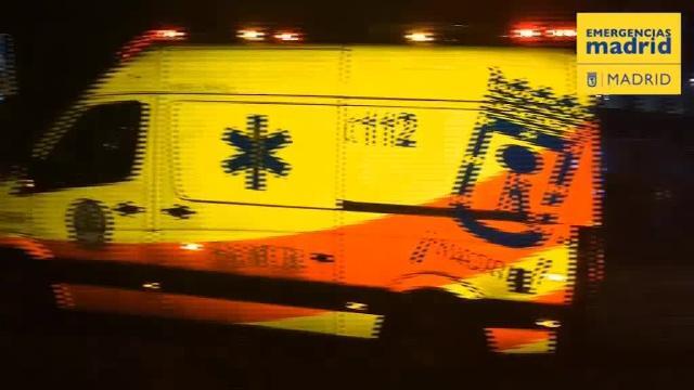 Fotografía cedida por el Ayuntamiento de Madrid del accidente