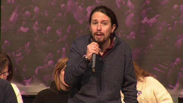 El líder de Podemos, Pablo Iglesias