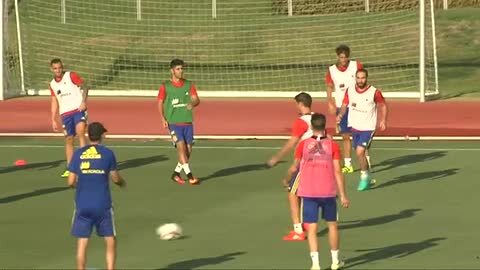 Julen Lopetegui, en su primer entrenamiento como seleccionador nacional