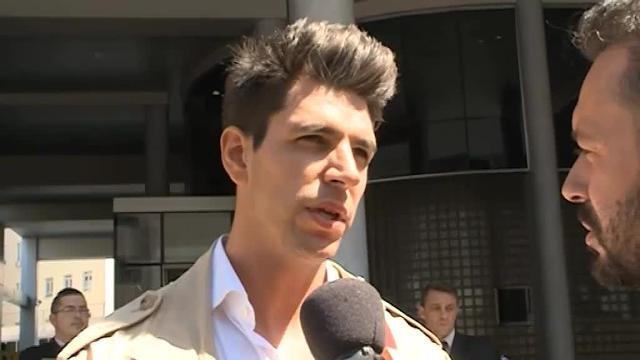 Diego Matamoros, a su llegada al juicio