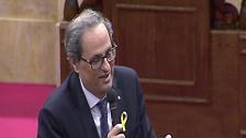 Torra, Mas y Puigdemont piden por carta al Rey una negociación