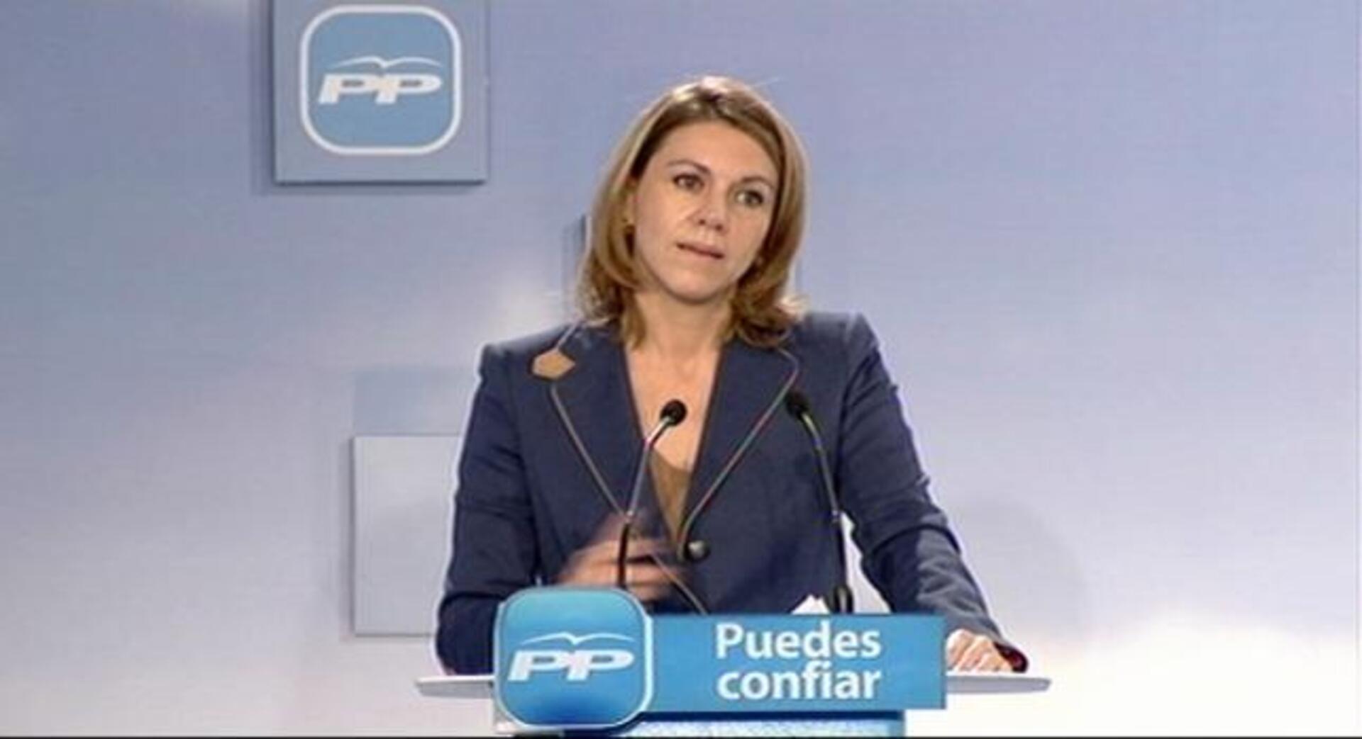 Cospedal arremete contra un Gobierno que «va a 110 improvisaciones a la hora»