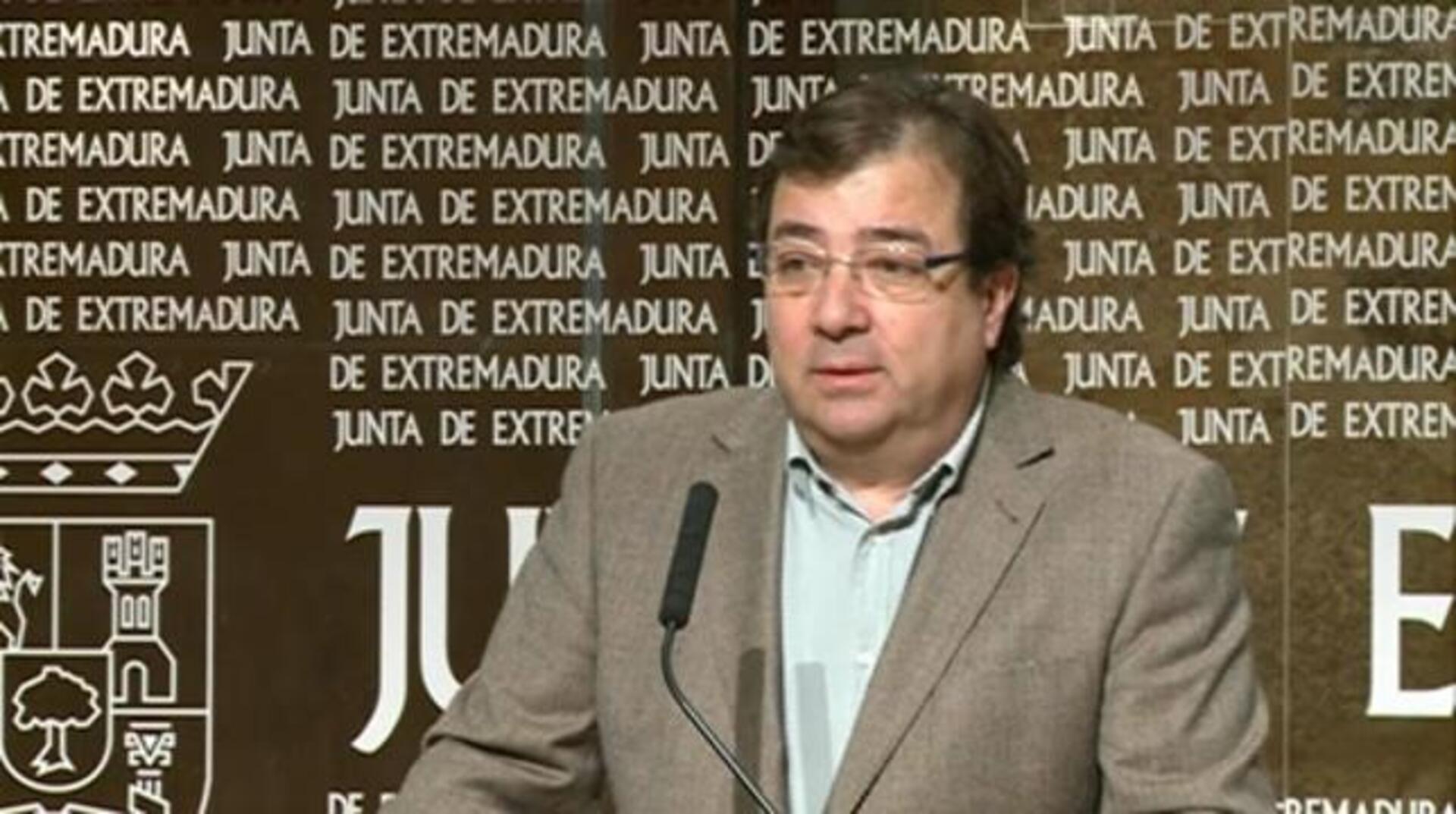 Guillermo Fernández Vara, presidente de Extremadura