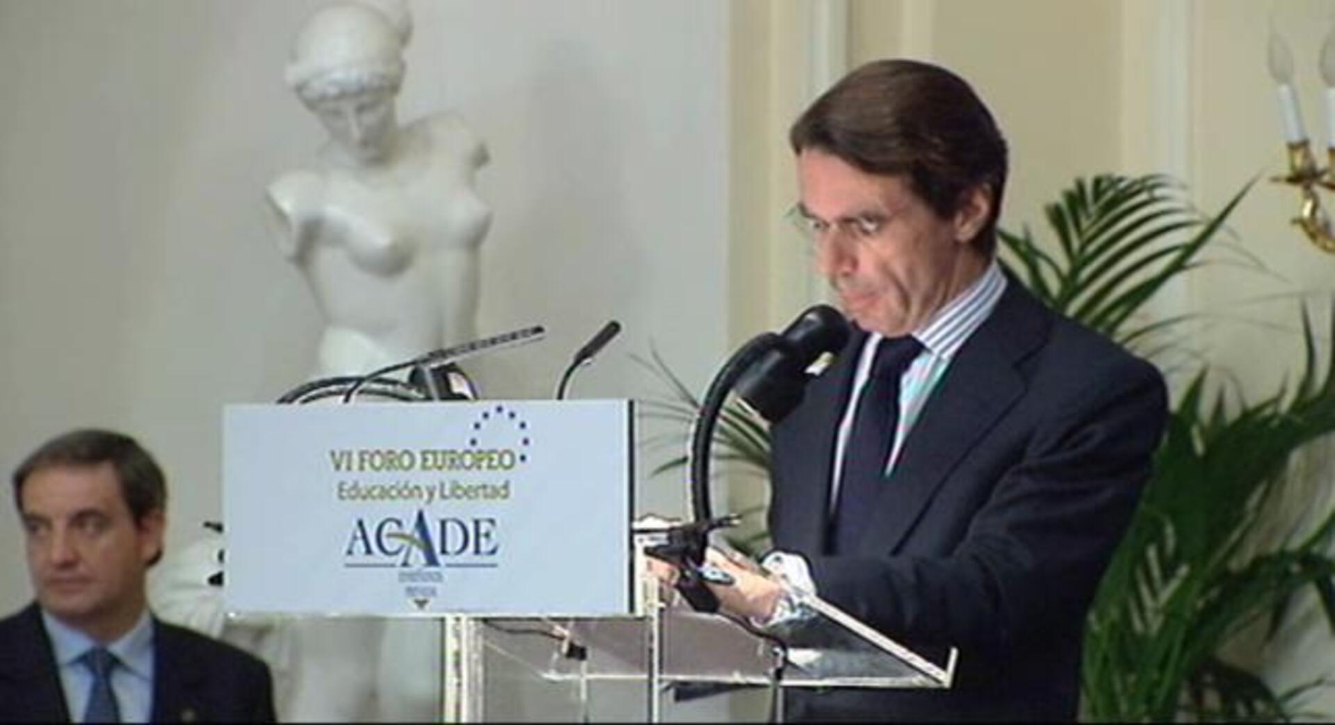 Aznar: «El sistema educativo en España es un fracaso»