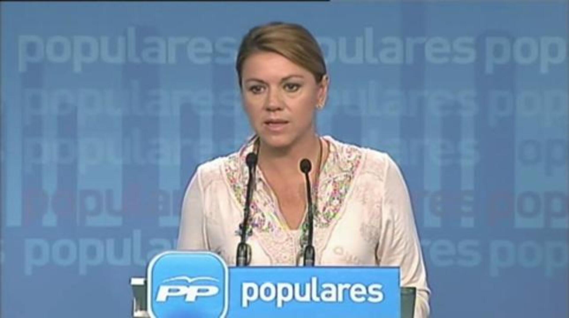 Cospedal: «El PP garantiza que va a defender la unidad de España»