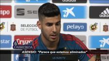 Asensio: "Parece que estamos eliminados"