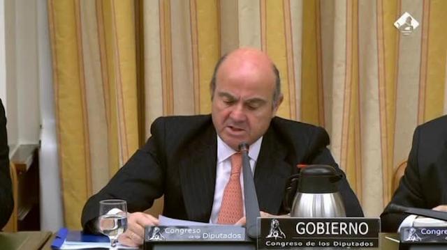 El ministro de Economía, Luis de Guindos