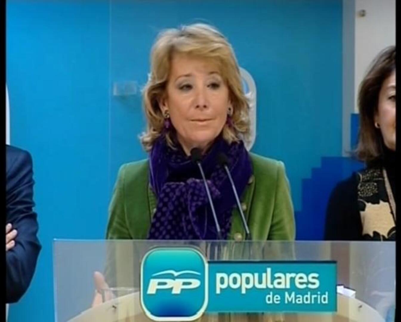 Aguirre asegura que si estuviera en el lugar de Rajoy también tendría que subir impuestos