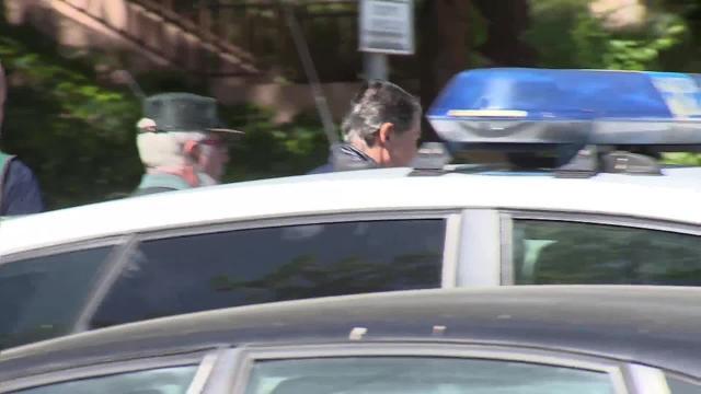 Llegada del vehículo de la guardia civil con el expresidente de la Comunidad de Madrid, Ignacio González, a la carcel de Soto del Real,