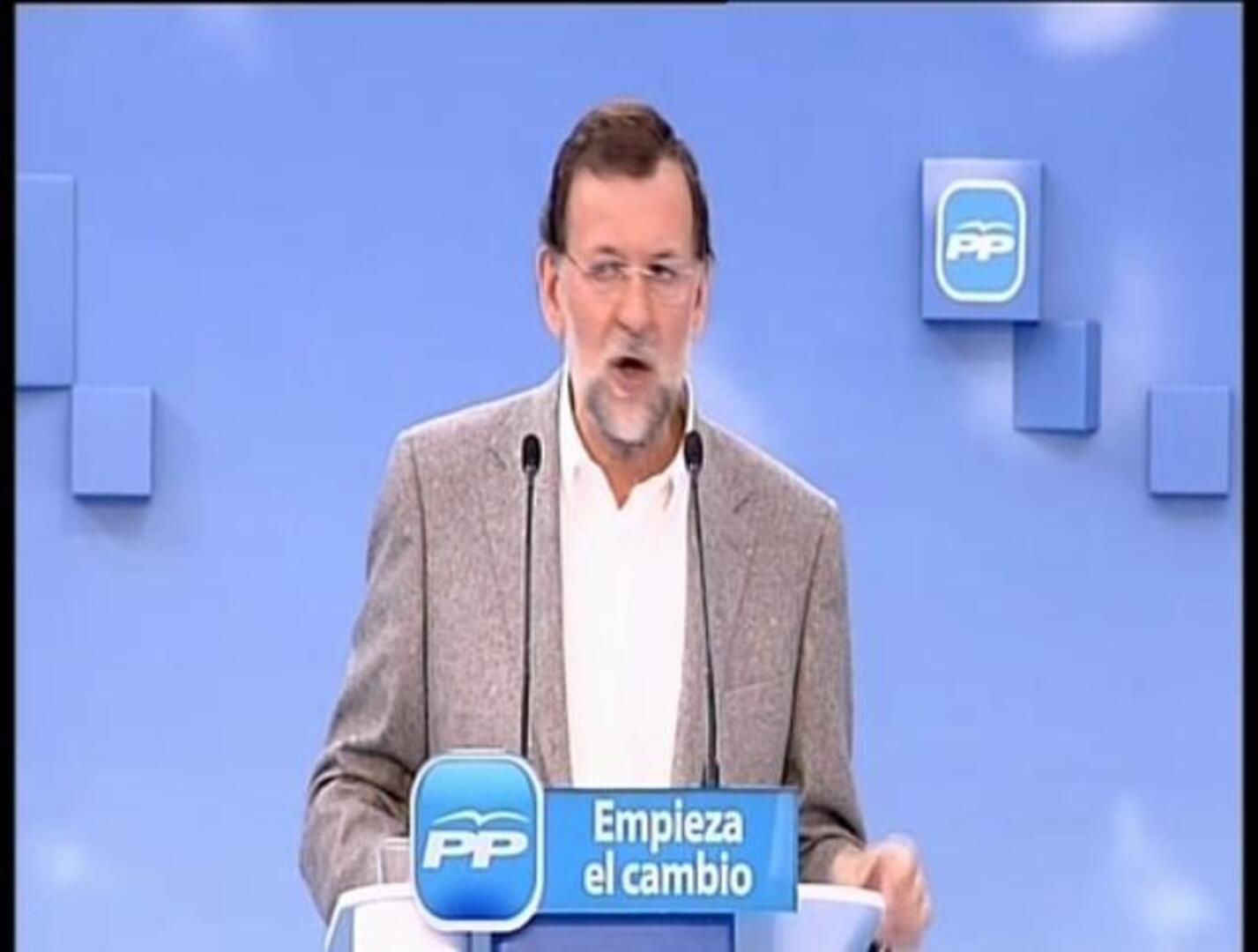 Rajoy se compromete a «devolver la felicidad» a la sociedad española