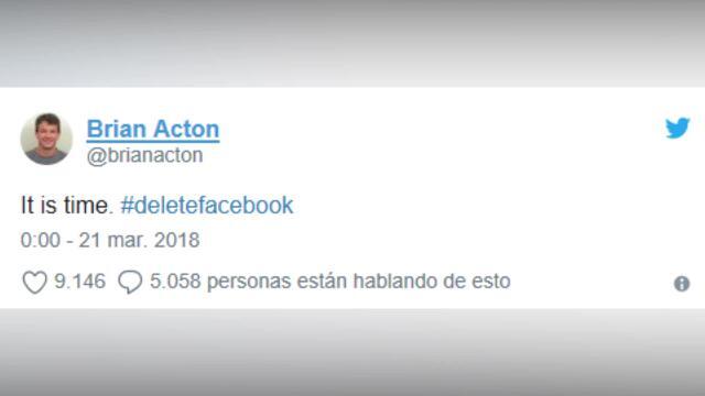 Cofundador de Whatsapp anima a borrar perfiles de Facebook