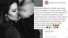 Pilar Rubio y Sergio Ramos felicitan a su hijo Marco