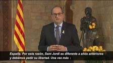 Torra apela a la mediación internacional para «la solución del conflicto catalán»
