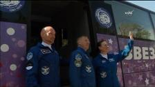 Cohete Soyuz partió con tres astronautas hacia Estación Espacial