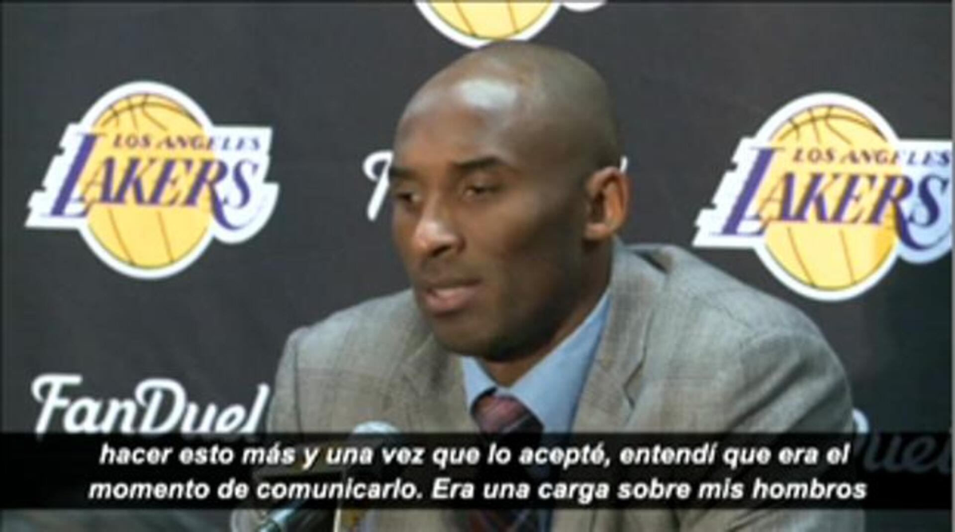 Kobe Bryant, en uno de sus últimos partidos con los Lakers