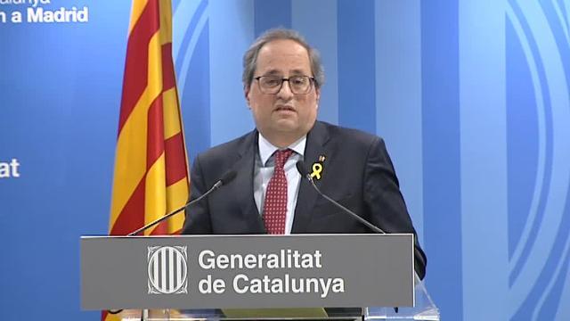 Torra califica de &quot;error&quot; el juicio del &#039;procés&#039;