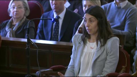 Raquel Gago y su abogado Fermín Guerrero, en una imagen de archivo