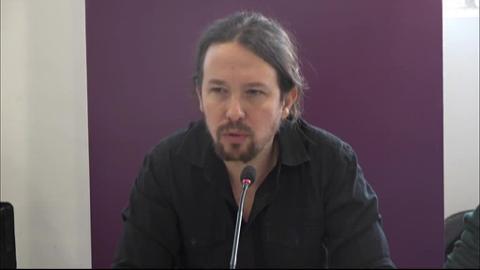 Pablo Iglesias a la entrada del Consejo Ciudadano