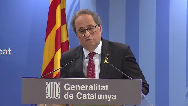 Torra asegura estar &quot;a disposición de Sánchez&quot;