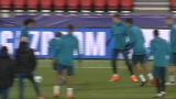 El Real Madrid entrena en el Parque de los Príncipes antes de su duelo ante el PSG