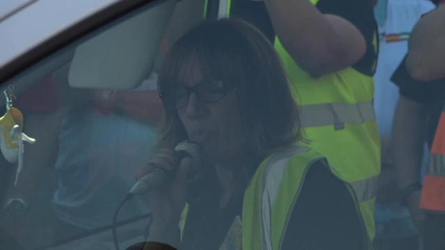 Protesta de los taxistas en Madrid