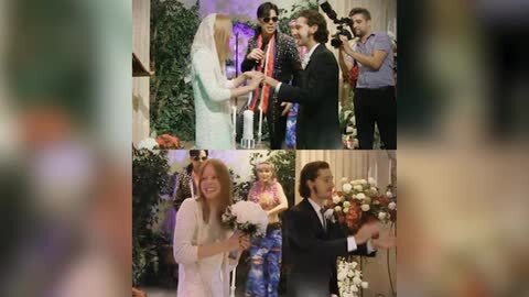 Shia LaBeouf y Mia Goth se casan en Las Vegas con un imitador de Elvis oficiando la ceremonia