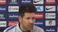 Simeone: "Nosotros le damos importancia a todo lo que sea poner en juego la camiseta del Atlético"