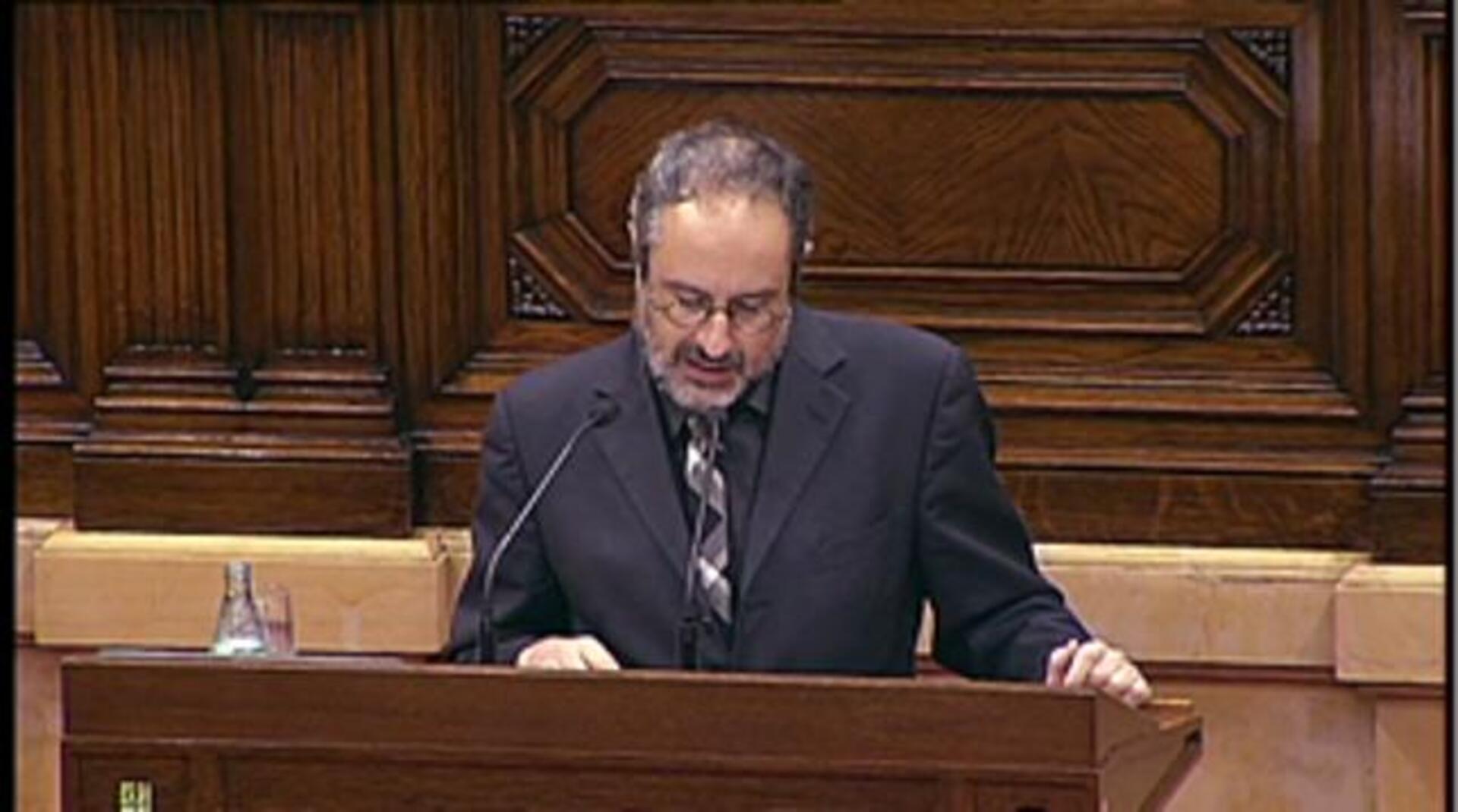 El presidente en funciones, Artur Mas, y la vicepresidenta, Neus Munté, en la sesión de investidura