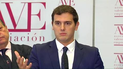 Imagen de Albert Rivera hoy en Valencia