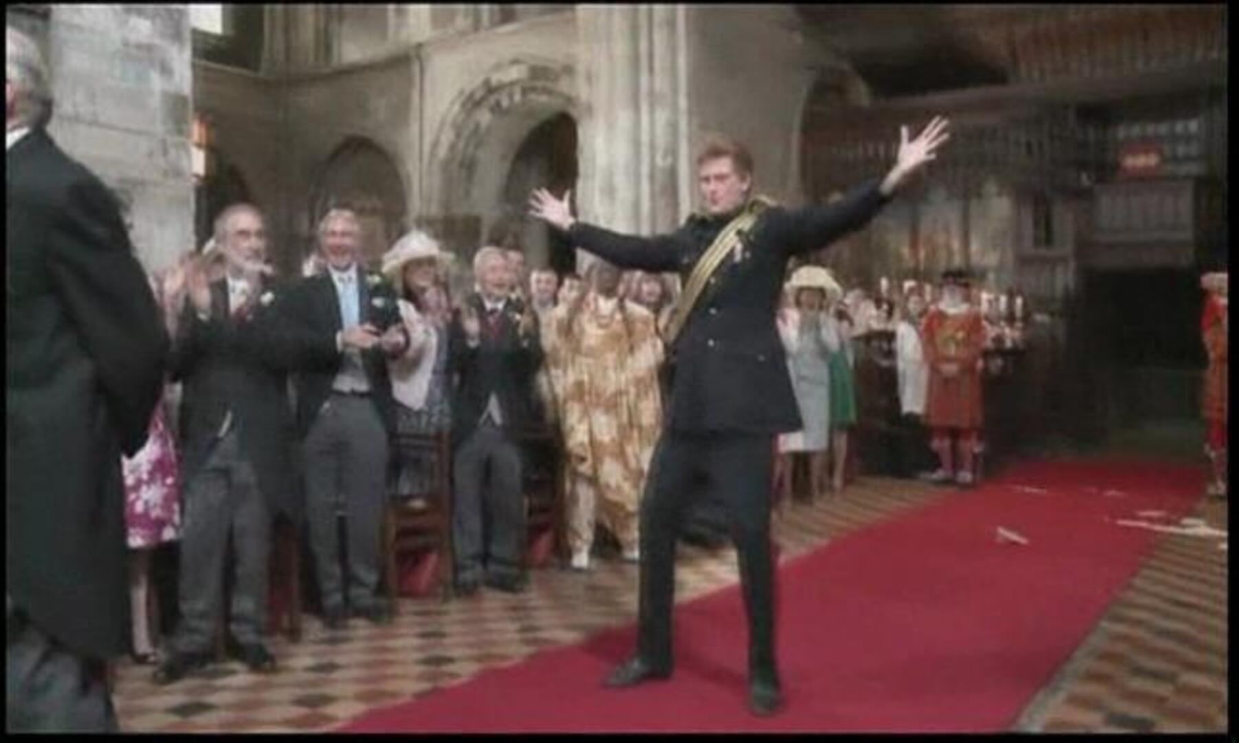 La coreografía de la «gran boda real»