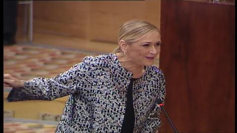 La presidenta de la Comunidad de Madrid, Cristina Cifuentes