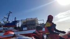 El barco humanitario 'Open Arms' acude a Libia a rescatar al pesquero con los 12 migrantes
