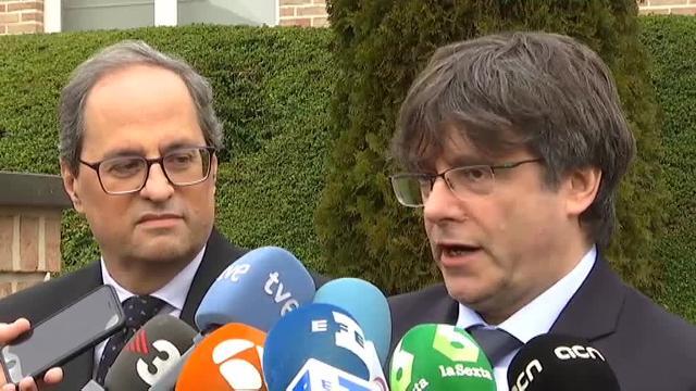 Torra y Puigdemont se reúnen en Waterloo para analizar el nuevo curso político