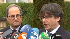 Torra y Puigdemont se reúnen en Waterloo para analizar el nuevo curso político