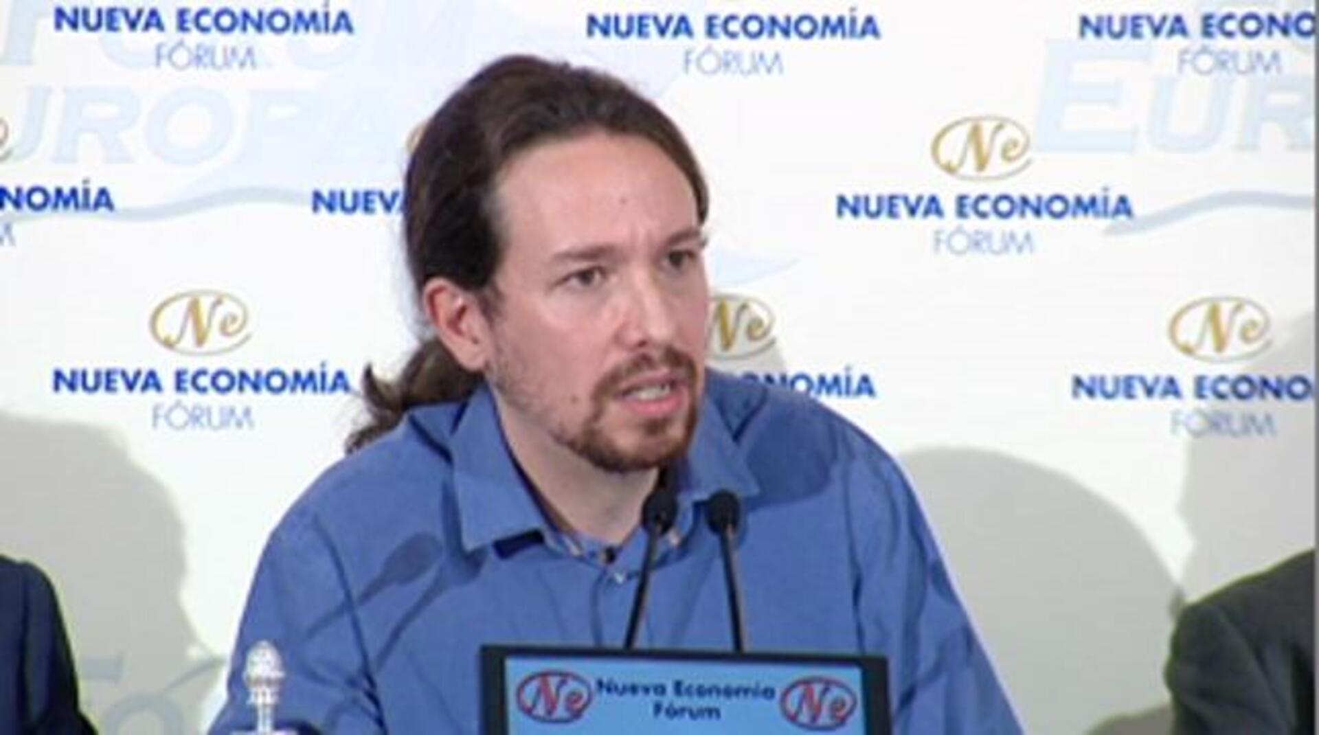 Carolina Bescansa, Pablo Iglesias y Julio Rodríguez