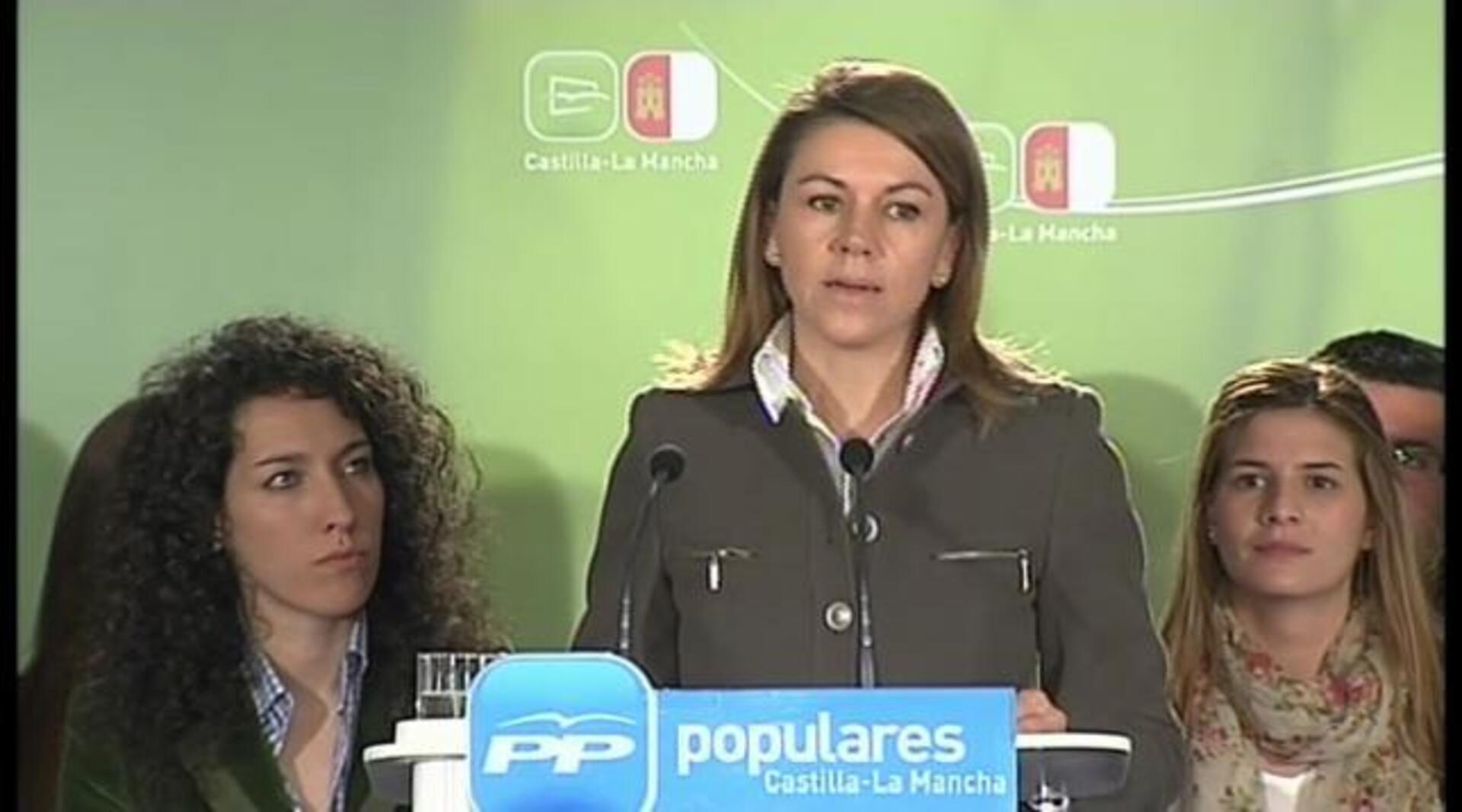 Cospedal: «Los sindicatos protestan porque pierden capacidad de influencia»