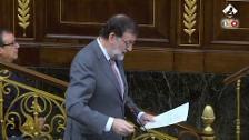 Rajoy acusa a Sánchez de chantajear a Cs y ERC para forzar su voto a favor en la moción de censura