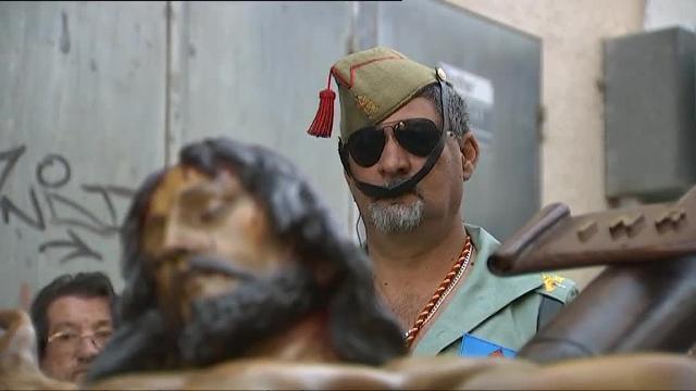 Desfile de los legionarios en Palafolls