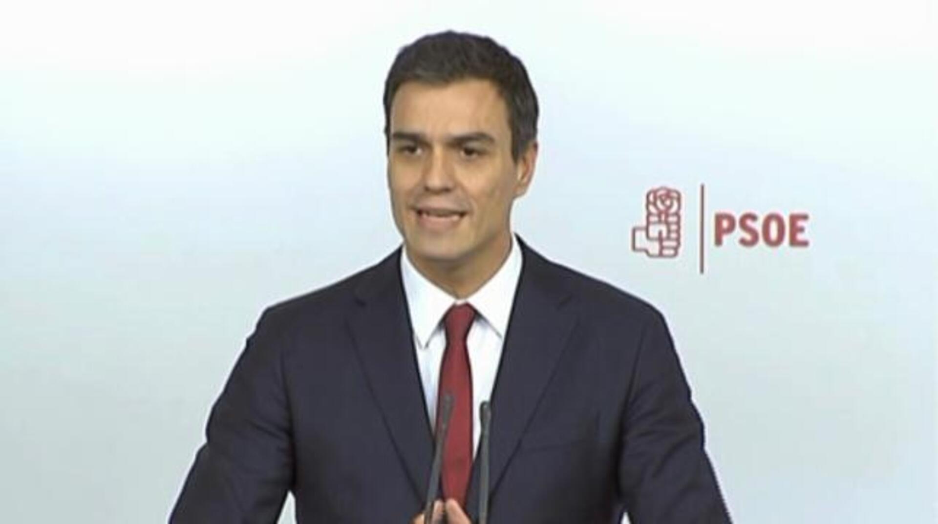 Pedro Sánchez, secretario general del PSOE