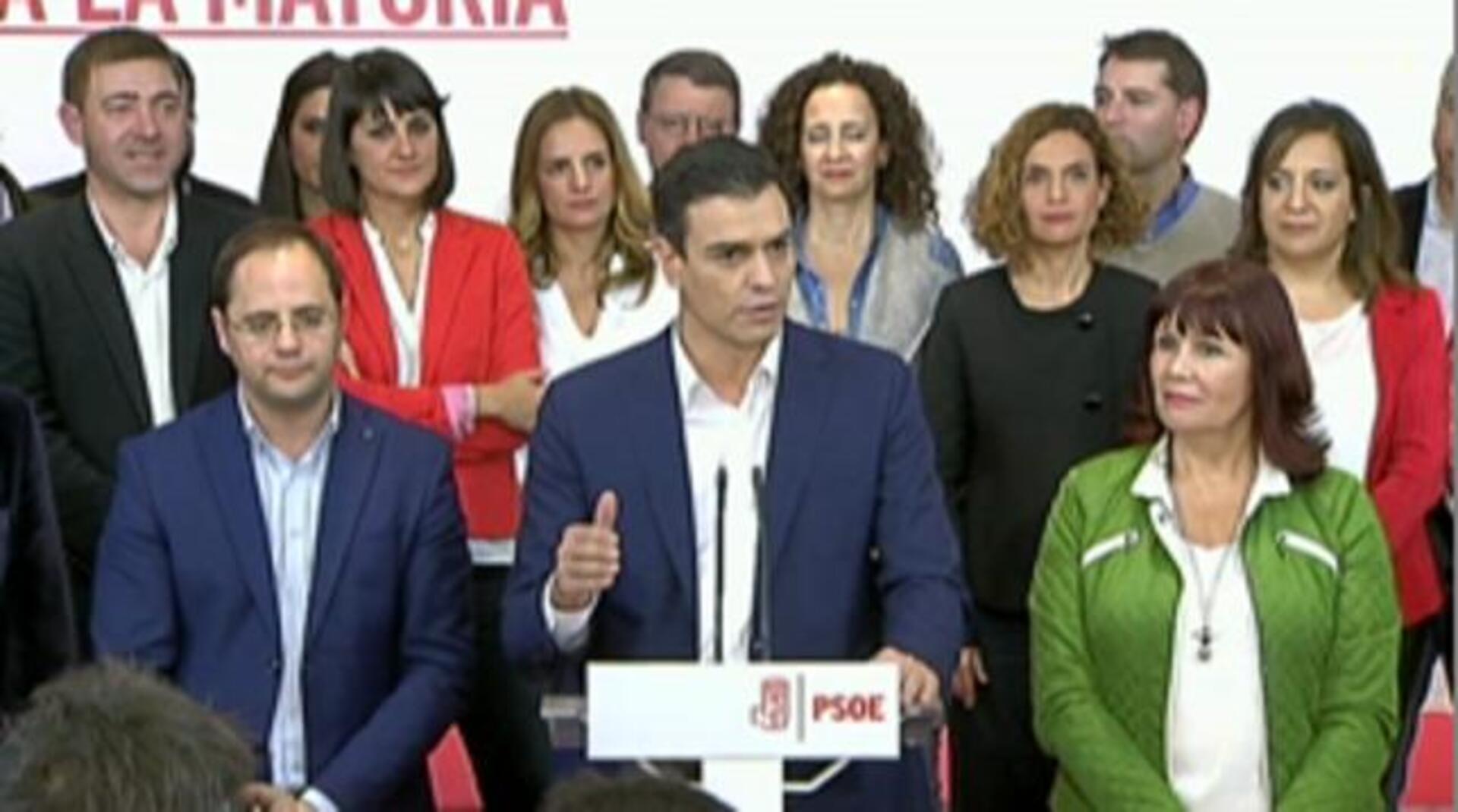 Pedro Sánchez, secretario general del PSOE