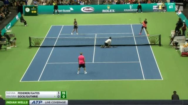 Bill Gates y Roger Federer pareja imbatible en la recaudación benéfica