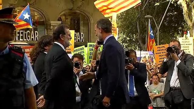 Plantón institucional a Felipe VI en Barcelona