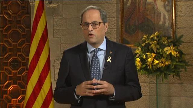 El Gobierno califica de &quot;monólogo independentista&quot; el discurso de Torra