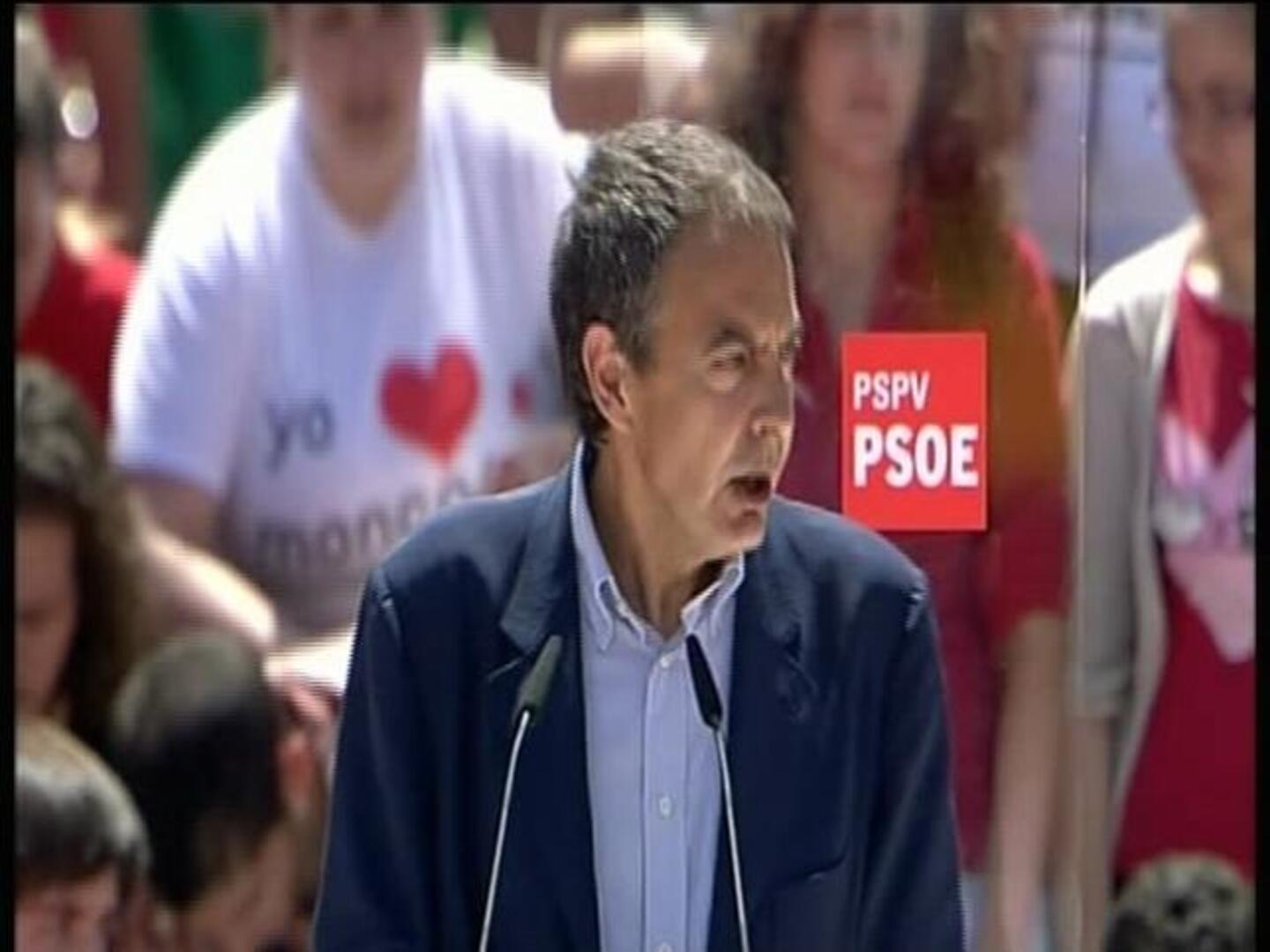 Zapatero: «Voten a quien da la cara»