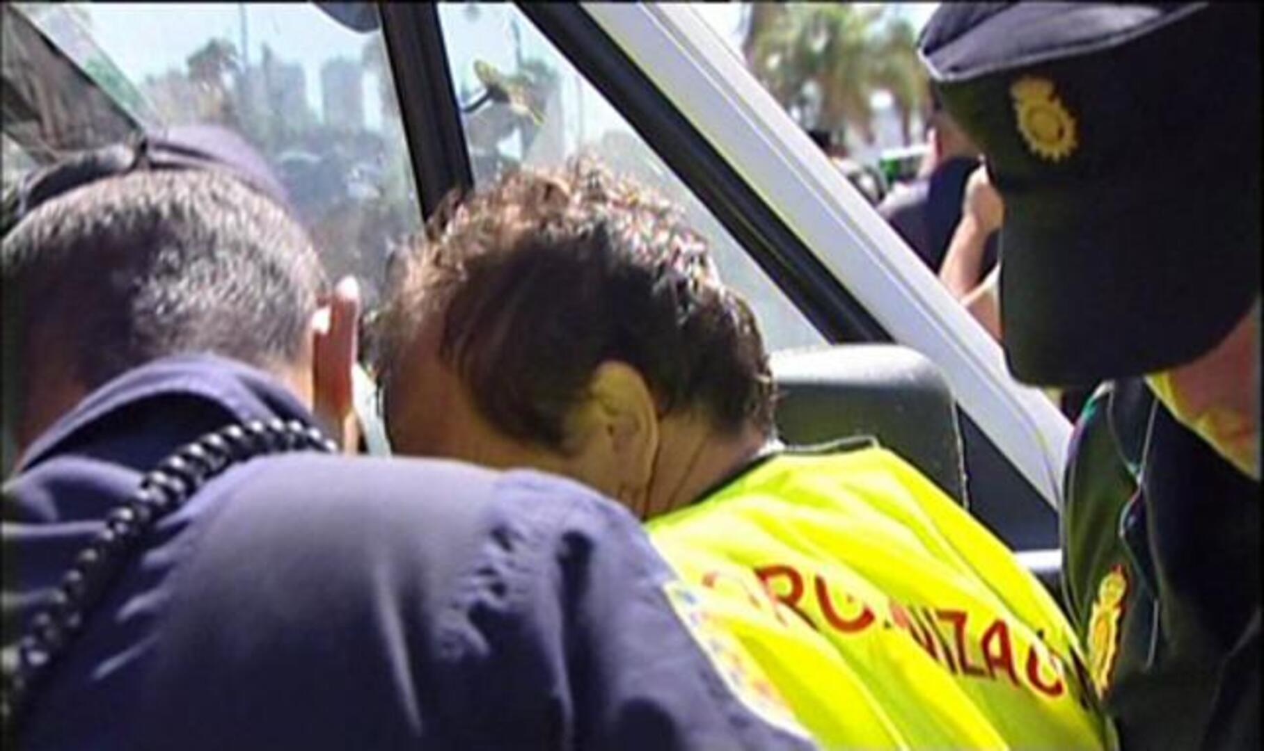 Doce detenidos en la «marcha obrera» del SAT en Málaga tras ocupar una sucursal